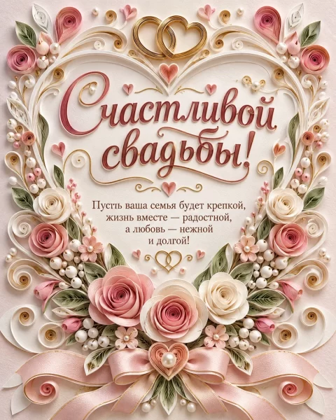 Счастливой свадьбы!