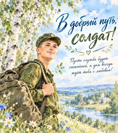 В добрый путь, солдат!