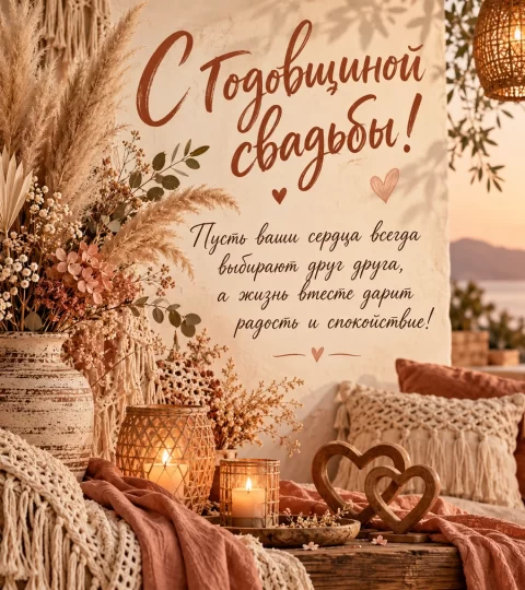 С годовщиной свадьбы!
