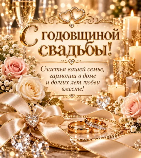 С годовщиной свадьбы!
