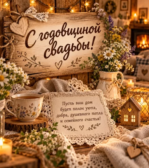 С годовщиной свадьбы!