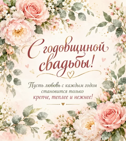 С годовщиной свадьбы!