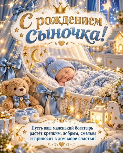 С рождением сыночка!