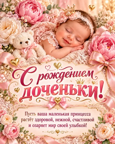 С рождением доченьки!