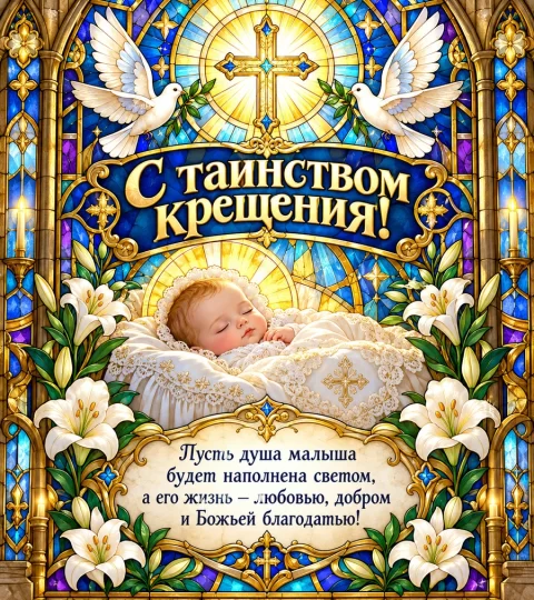 С тайнством крещения!