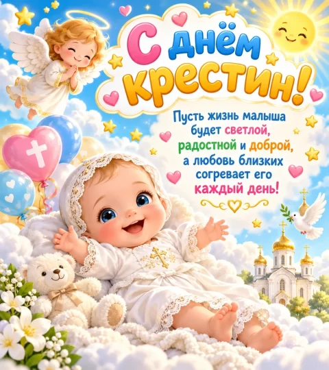 С днём крестин!