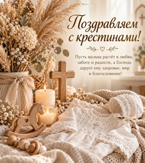 Поздравляем с крестинами!