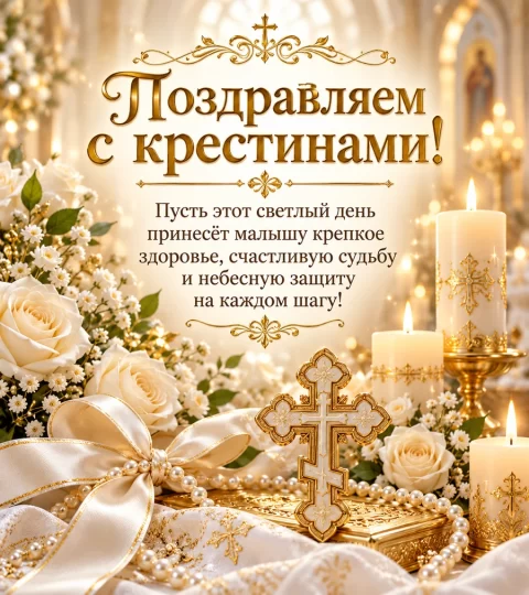 Поздравляем с крестинами!