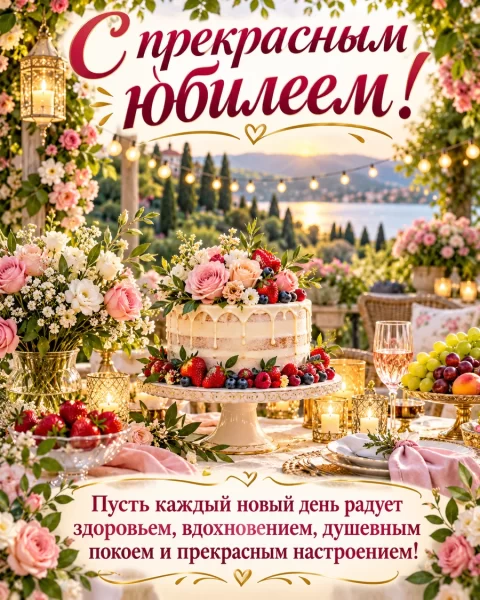 С прекрасным юбилеем!