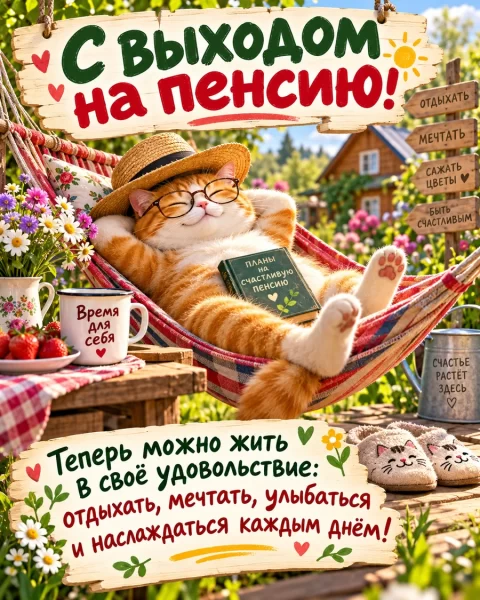 С выходом на пенсию!
