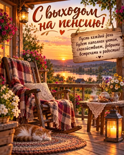 С выходом на пенсию!
