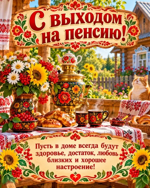 С выходом на пенсию!