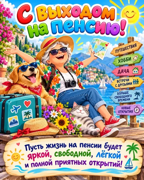 С выходом на пенсию!
