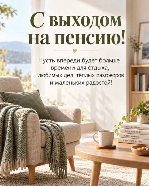 С выходом на пенсию!
