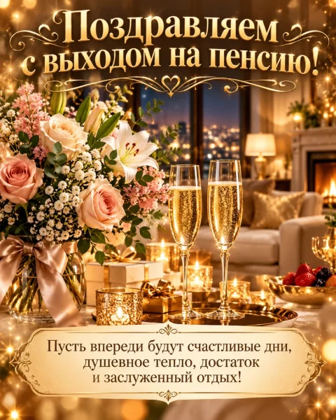 С выходом на пенсию!