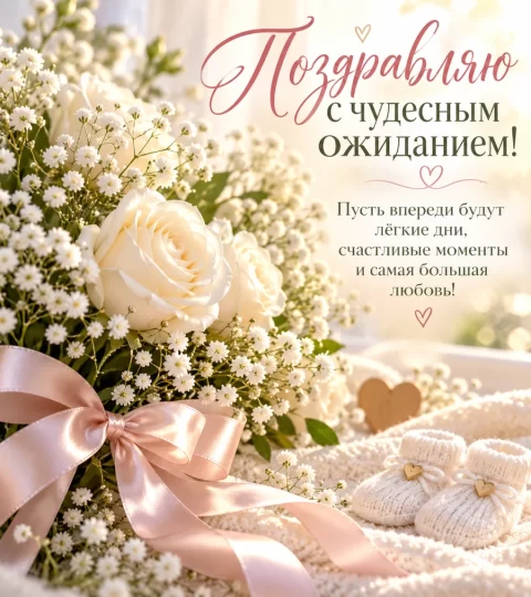 Поздравляю с чудесным ожиданием!