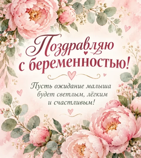 Поздравляю с беременностью!