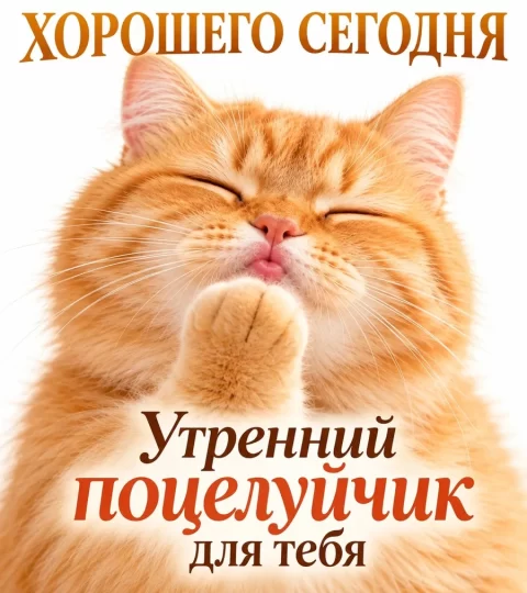 Хорошего сегодня! Утренний поцелуйчик для тебя