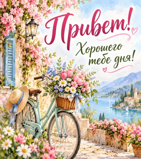 Привет! Хорошего тебе дня!