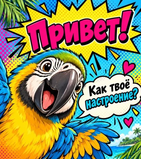 Привет! Как твоё настроение?