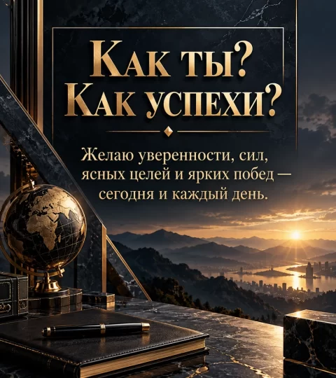 Как ты? Как успехи?