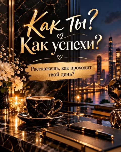 Как ты? Как успехи?