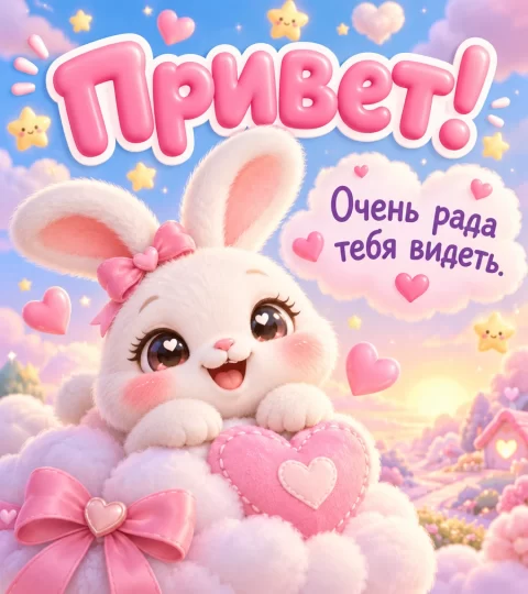 Привет! Очень рада тебя видеть