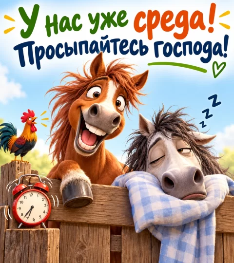 У нас уже среда!