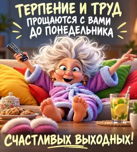 Терпение и труд прощаются с вами до понедельника