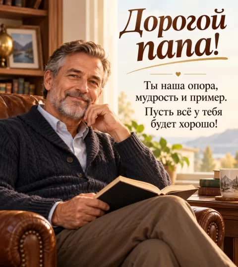 Ты наша опора, мудрость и пример.