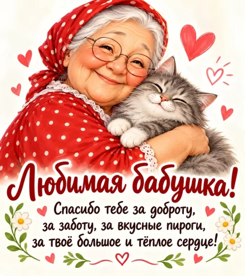 Любимая бабушка!