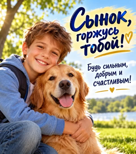 Сынок, горжусь тобой!