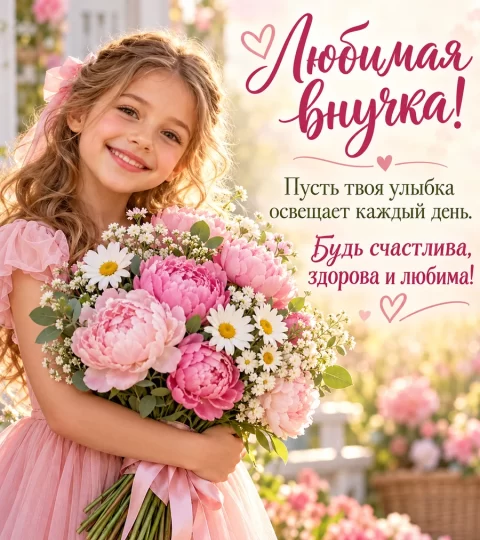 Любимая внучка!