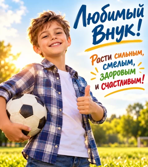 Любимый внук!