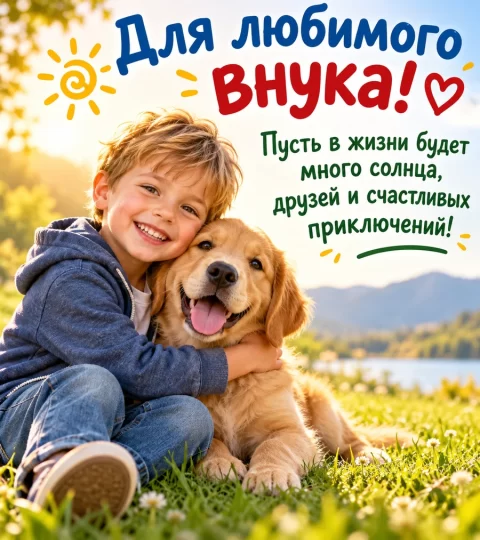 Для любимого внука!