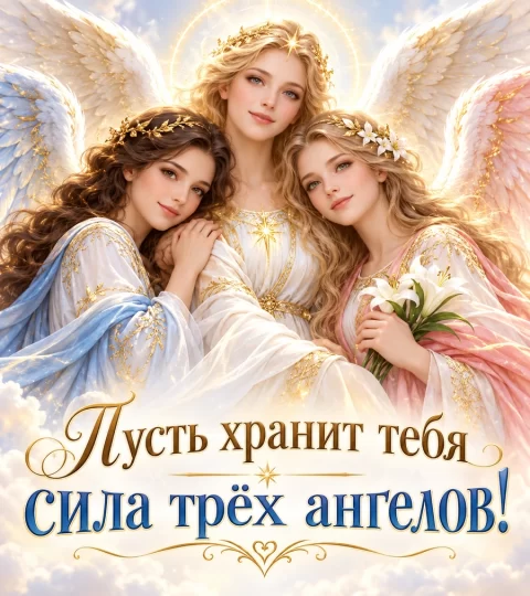 Пусть хранит тебя сила трёх ангелов!