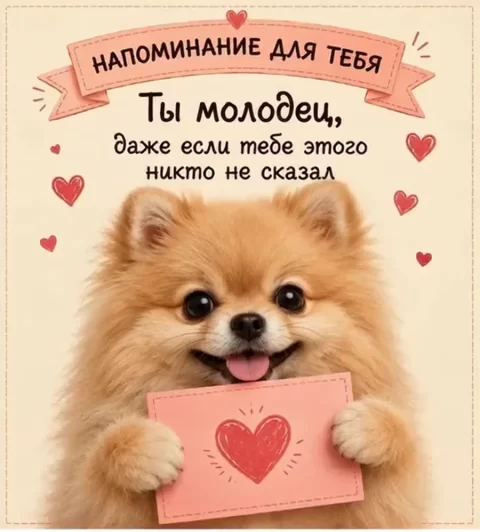 Ты молодец, даже если тебе этого никто не сказал