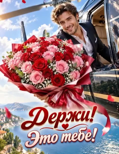 Держи! Это тебе!