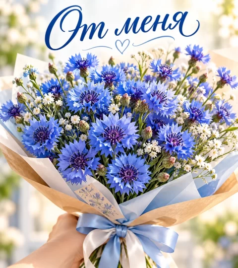 От меня