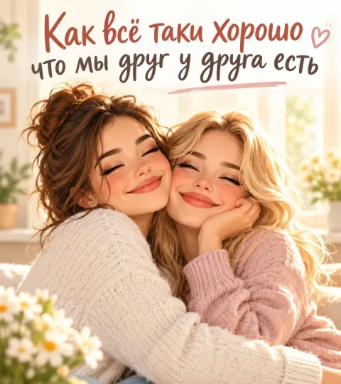 Как всё-таки хорошо, что мы друг у друга есть