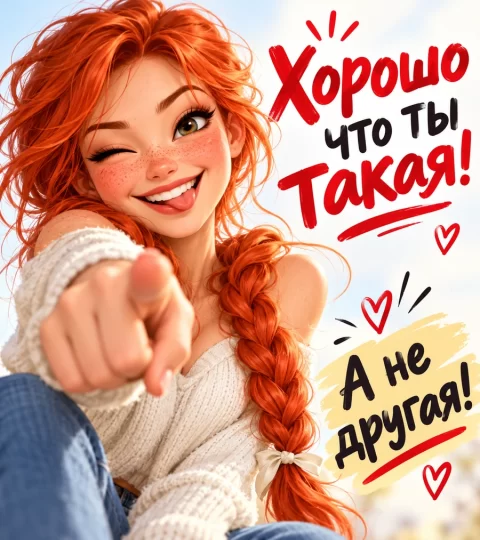 Хорошо, что ты такая, а не другая!