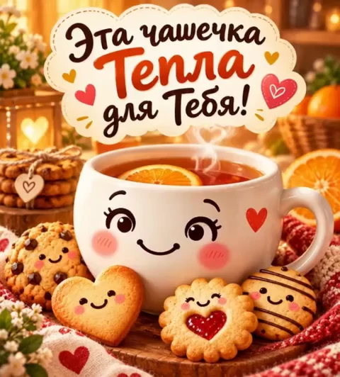 Эта чашечка тепла для тебя!