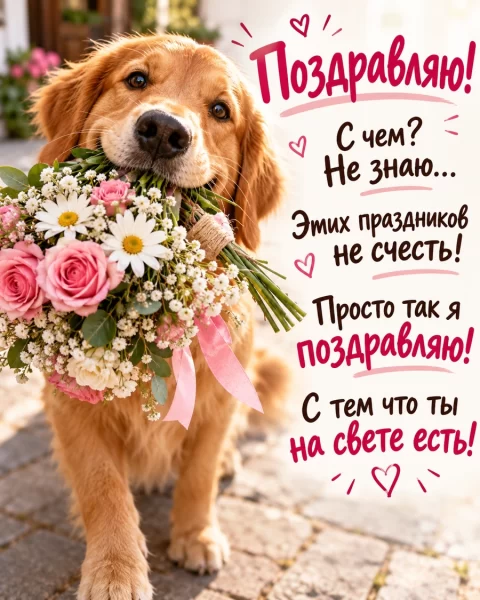 Поздравляю! С чем не знаю...