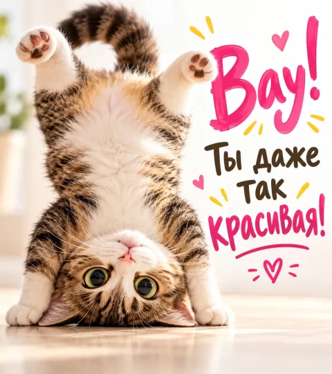 Вау! Ты даже так красивая!
