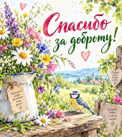 Спасибо за доброту!