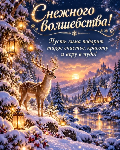 Снежного волшебства!