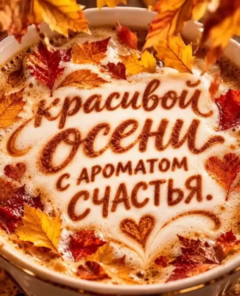 Красивой осени с ароматом счастья