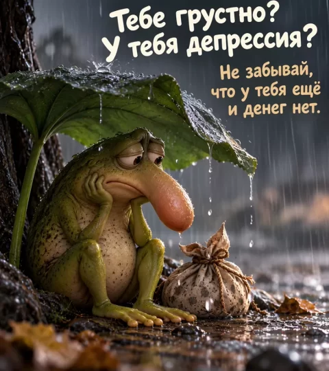 Грустно? У тебя депрессия?