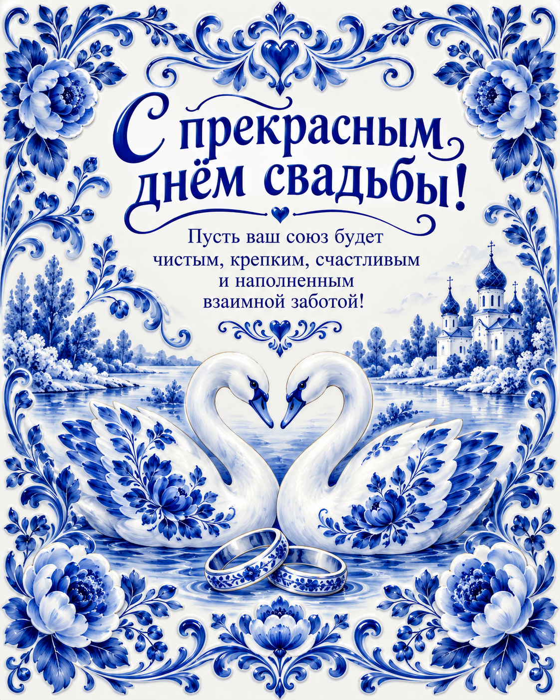 С прекрасным днём свадьбы!