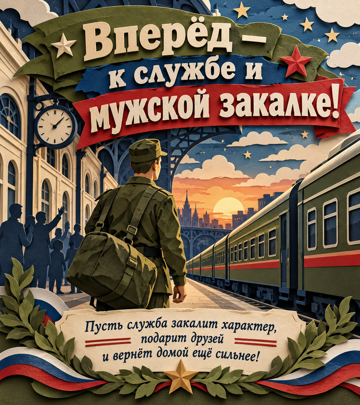 Вперёд- к службе и мужской закалке!